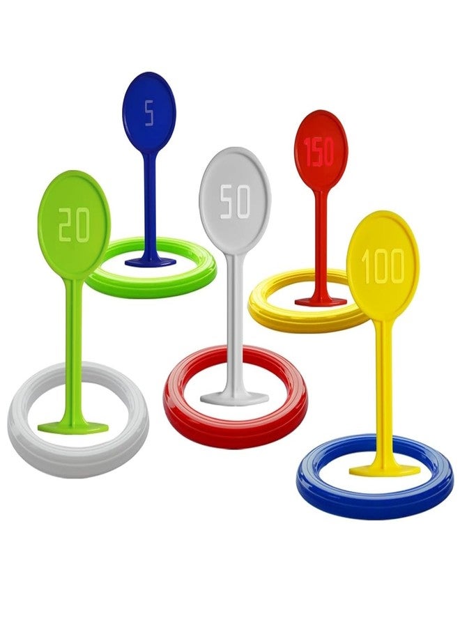 MUREN® 2-in-1 Ring Toss & Target Throw Game for Kids | Indoor Outdoor Plastic Toy | Toss The Ring on Target Hoopy Loopy Game Children - Image 2